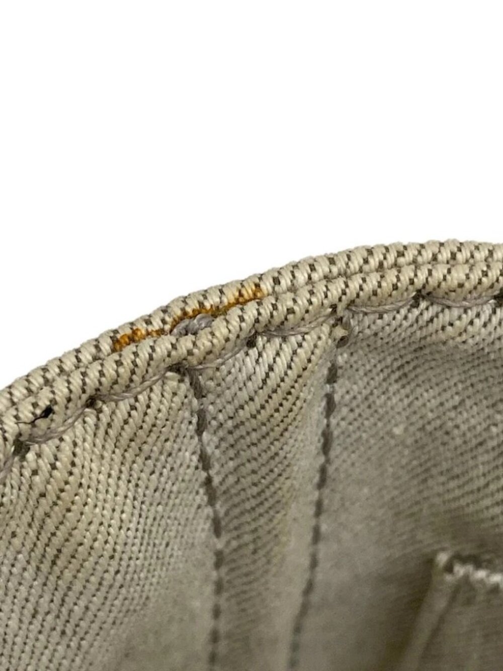 PRADA CANAPA Cream Canvas Tote Bag - Picture 9 of 14